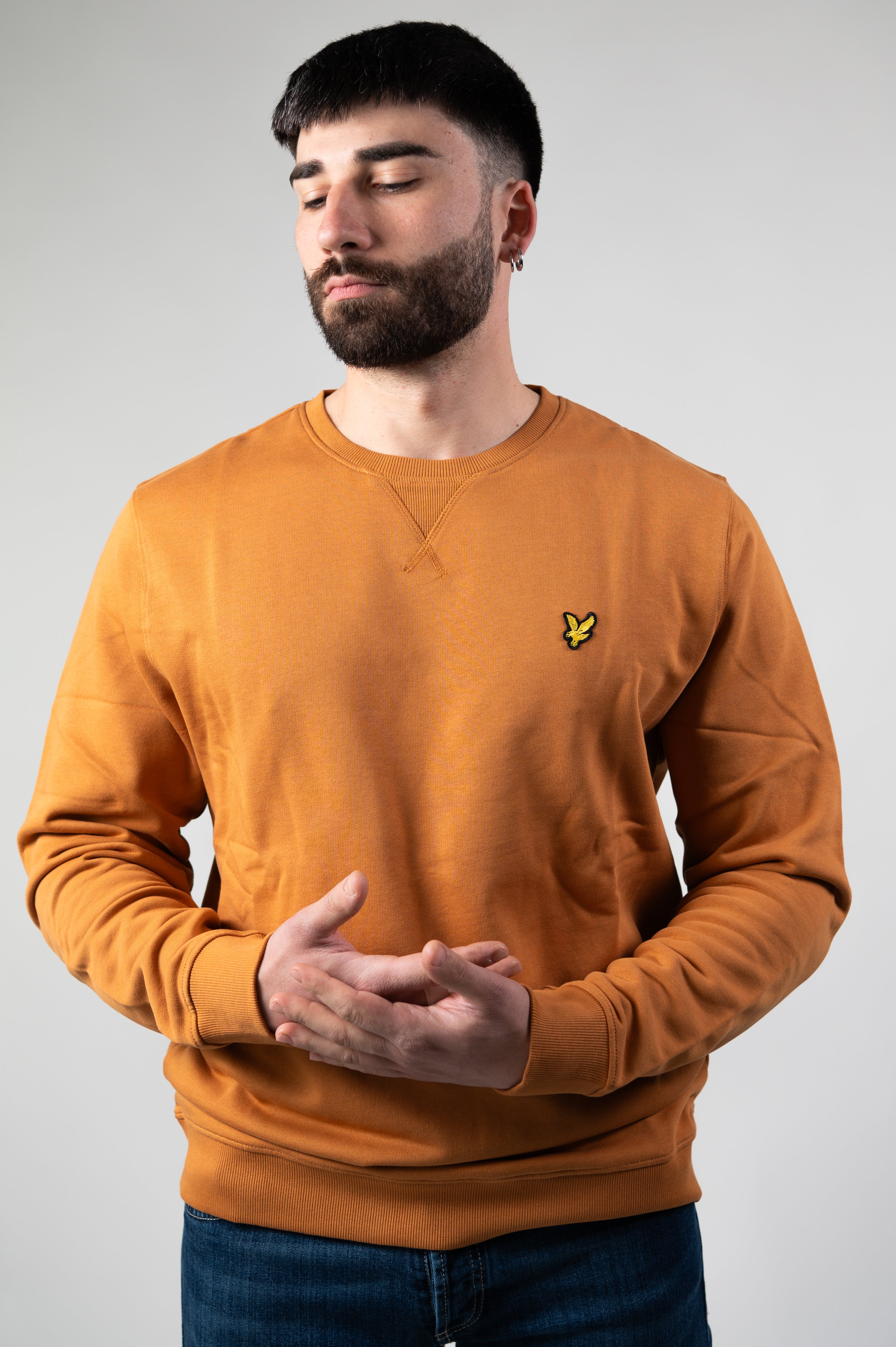 Felpa uomo p24ml424vog lyle & scott