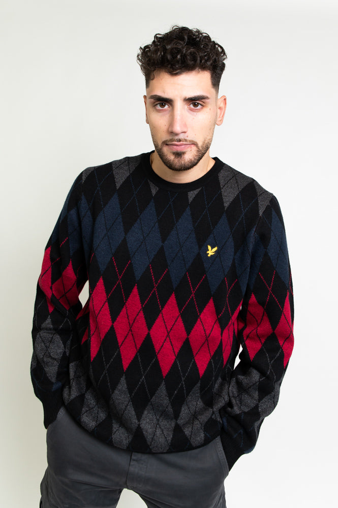 Maglione rombo lyle & scott kn171v